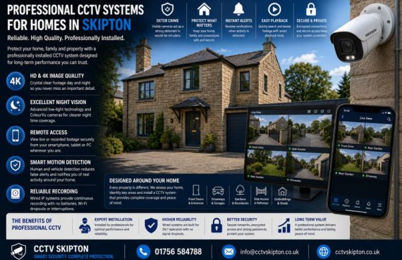 Why Skipton Homeowners Are Investing in Professional Wired CCTV Systems